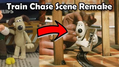 Gromit Figure and Train Chase Scene Remake & Build Process (Wallace ...