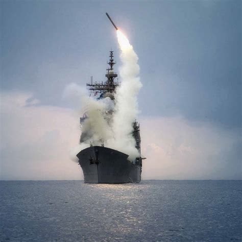 Missile Launched from Naval Vessle