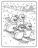 Skiing Coloring Pages 4 Free Printable  Easy sketch template
