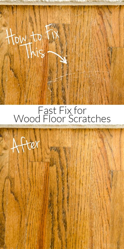 How to Repair Wood Floor Scratches {Quick Fix Friday} - Polished Habitat