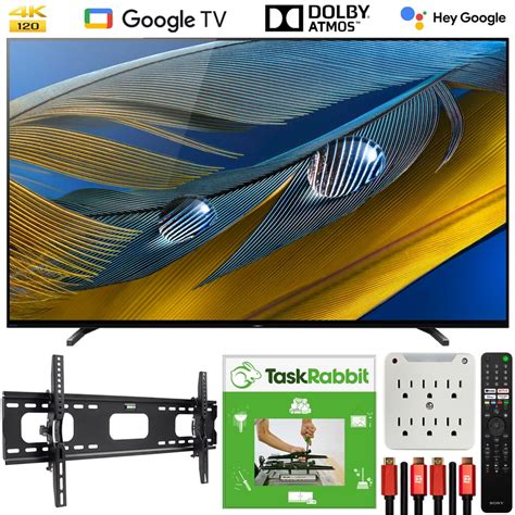 Sony XR77A80J 77-inch A80J 4K OLED Smart TV (2021) Bundle with TaskRabbit Installation Services ...