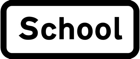 School ahead sign - Theory Test