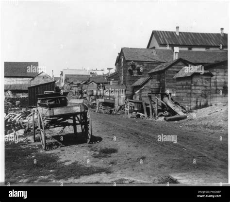 Buildings, etc., adjacent to a Mesabi Range mine in northeast Minnesota ...