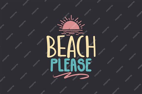 Premium Vector | Beach please