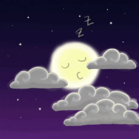 Night Sleepy Moon Animation GIF | GIFDB.com