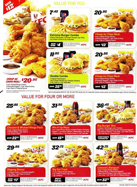 DEAL: New KFC Vouchers valid until 31 January 2017 | frugal feeds