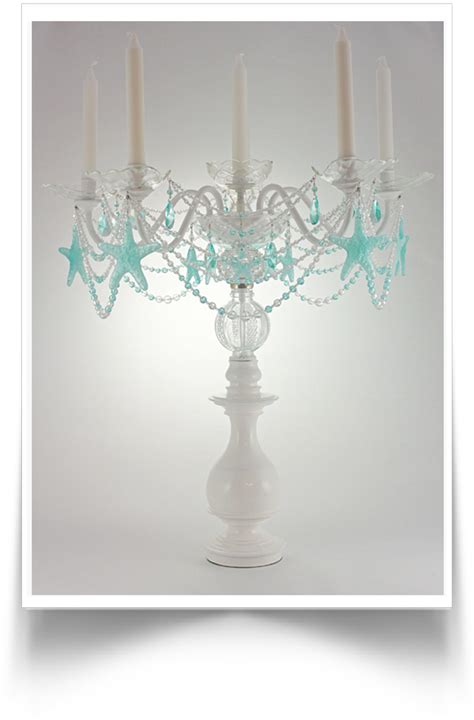 Making the world a little more fabulous, one candelabra at a time. | Seafoam color, Glass center ...