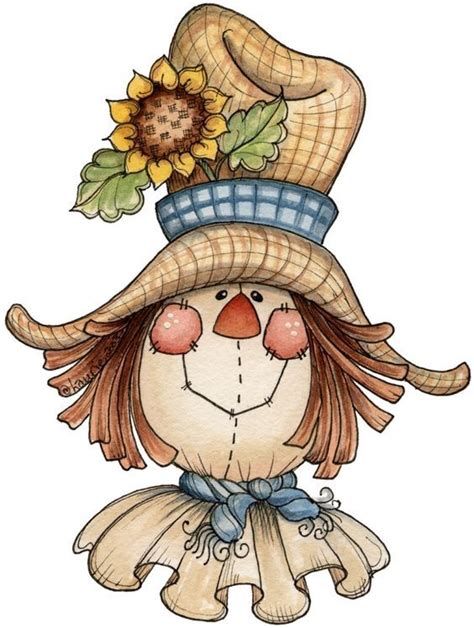 PRINTABLES INFANTIS | Fall clip art, Scarecrow drawing, Fall drawings