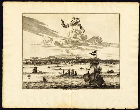 Antique Print of Amboina by Van der Aa (c.1725)