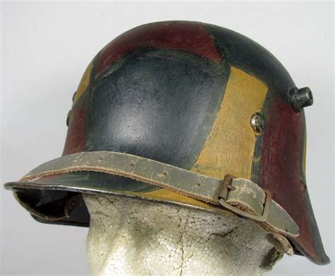 WW1 IMPERIAL GERMAN CAMOUFLAGE M-16 COMBAT HELMET