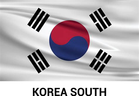 South Korea flags design vector 13369983 Vector Art at Vecteezy