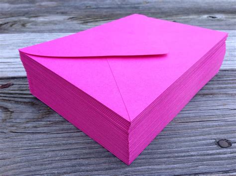 25 Fuchsia A7 Envelopes Hot Pink Magenta Envelopes A7 or | Etsy