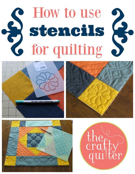 How to use stencils for quilting - The Crafty Quilter