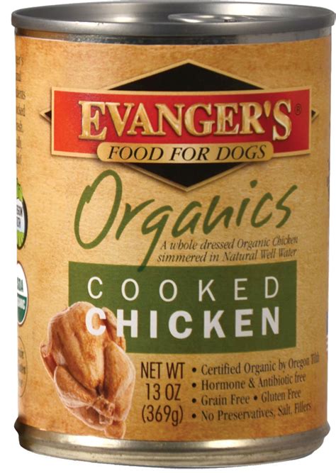 Evangers 100% Organic Cooked Chicken Canned Dog Food | PetFlow