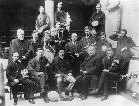 Oxford University Museum staff and students, including Moseley and Acland, in 1884. 1998.267.85 ...