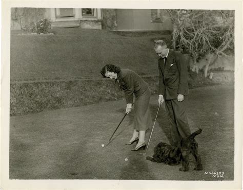 Maureen O'Sullivan and John Farrow play golf | Maureen, O'Sullivan John Farrow, subjects