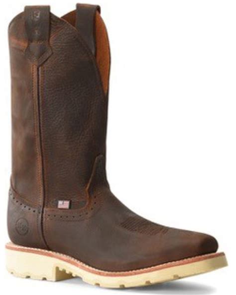 Double H Men's Domestic Roper Western Work Boots - Steel Toe | Boot Barn