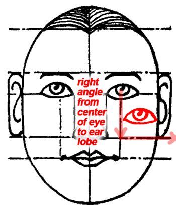 Drawing Faces & Head in Eyes, Nose, Mouth, Ears Brows : Proportions & Simple Measurements - How ...