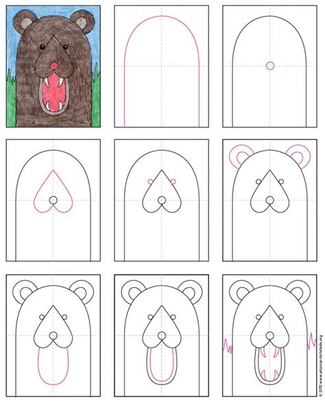 Art Hub For Kids How To Draw A Bear - This art project is perfect for your young artists.