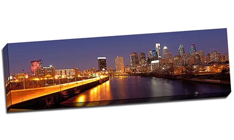 Panoramic Cityscapes on Canvas | Groupon Goods