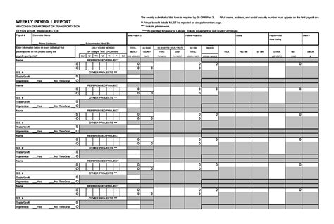 40 Free Payroll Report Templates (Excel / Word) ᐅ TemplateLab