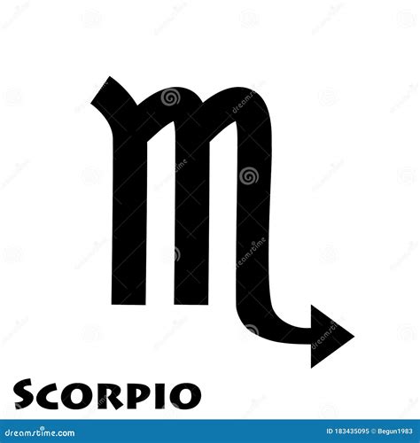 Logo of the Zodiac Sign Scorpio in Vector. Stock Vector - Illustration ...