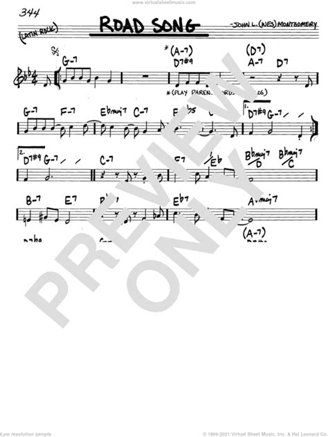 Road Song sheet music for voice and other instruments (in C)