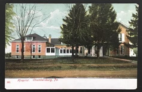 Hospital Chambersburg Pa 1908 382 / HipPostcard