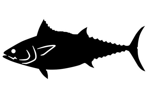 Tuna Fish Silhouette Graphic by iDrawSilhouettes · Creative Fabrica