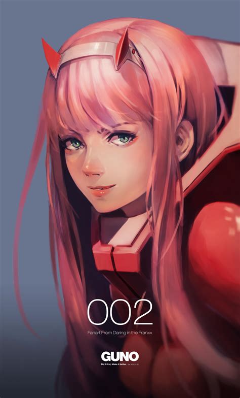 002 Fanart - This is fan art of 002 from [Darling in the Franxx] : r/DarlingInTheFranxx