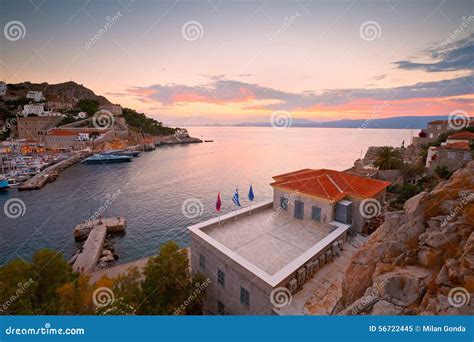 Hydra island. stock image. Image of aegean, europe, landscape - 56722445