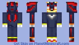 Shadow The Hedgehog Minecraft Skin