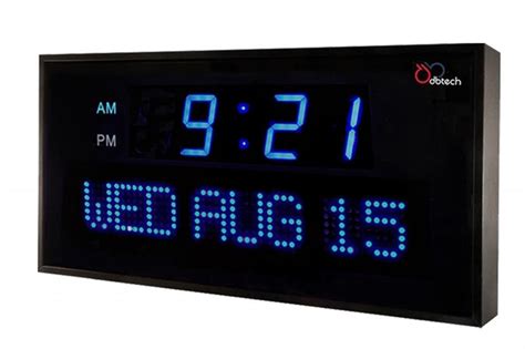 Ivation Huge Large Big Oversized Digital LED Clock - Shelf or Wall ...