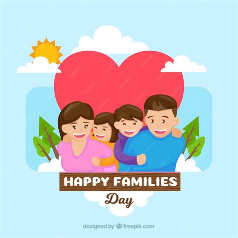 Free Vector | International family day background