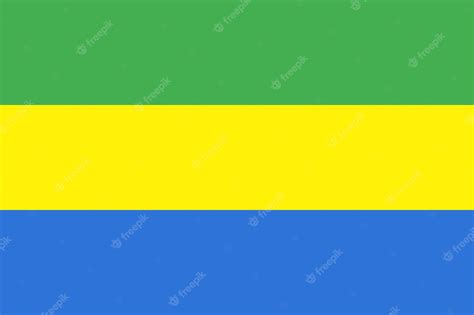 Premium Vector | Flag of Gabon