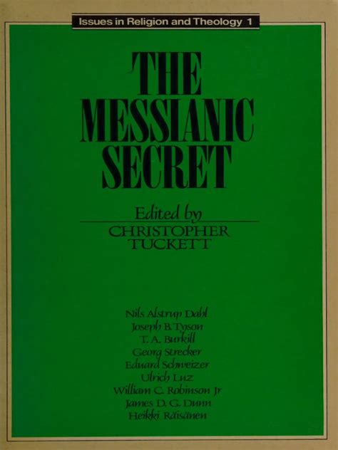 The Messianic Secret - C. Tuckett (Editor) | PDF | Gospel Of Mark | Jesus