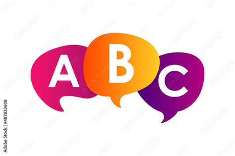 English school logo ABC icon Stock Vector | Adobe Stock