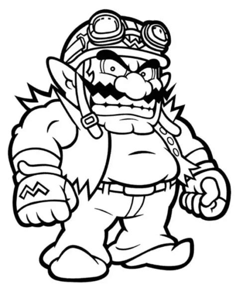 10 Coolest Wario Coloring Pages · Craftwhack - Ellis Withaticking