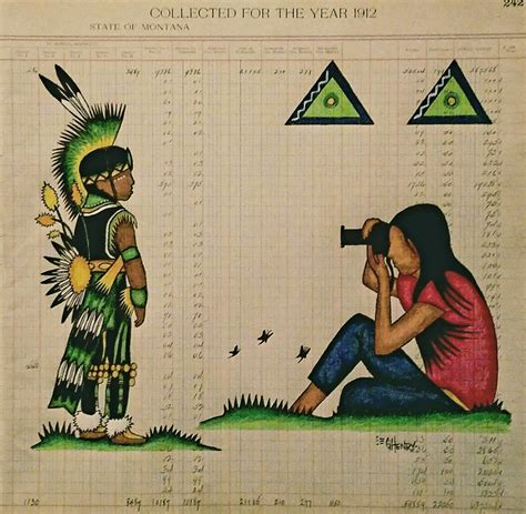 "Native American Ledger Art " Native American Artists, Native American ...