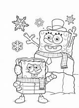 Spongebob Christmas Coloring Pages  Home sketch template