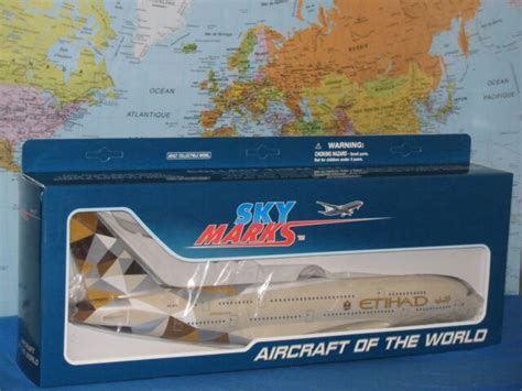 Etihad Airways Airbus A380-800 A6-apa 1/200 SKR840 SkyMarks Abu Dhabi for sale online | eBay