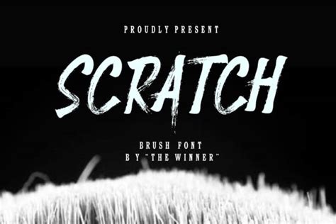 Scratch Font by The1stWinner · Creative Fabrica