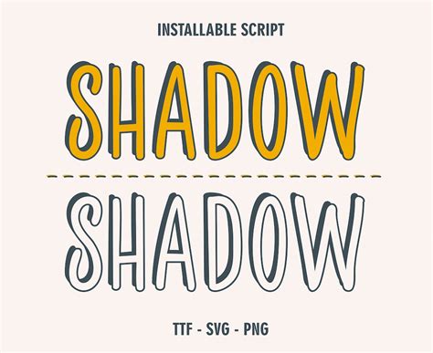 Shadow Font Ttf Svg Png Shadow Letters Font Shadow Cursive Font Shadow ...