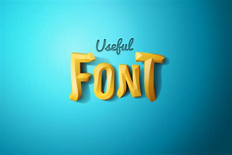 3D Twist Psd Font for Photoshop - GK Mockups Store