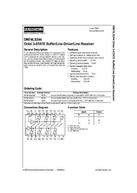 74LS244_340228.PDF Datasheet Download --- IC-ON-LINE