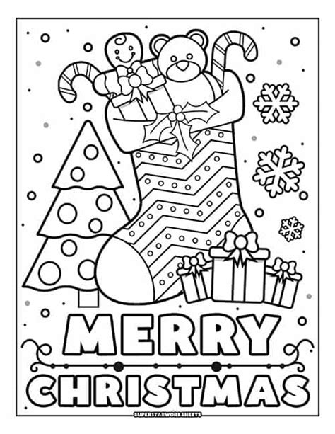 Merry Christmas Coloring Banner