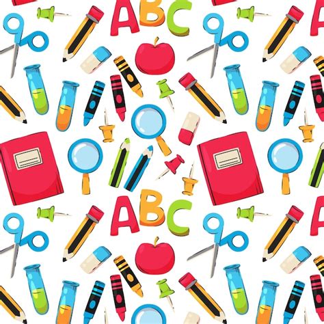 Free Vector | Flat back to school pattern design