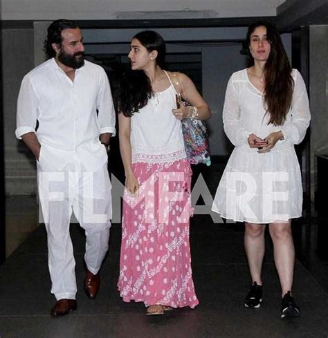 Kareena Kapoor Khan, Saif Ali Khan and Sara Ali Khan snapped together ...