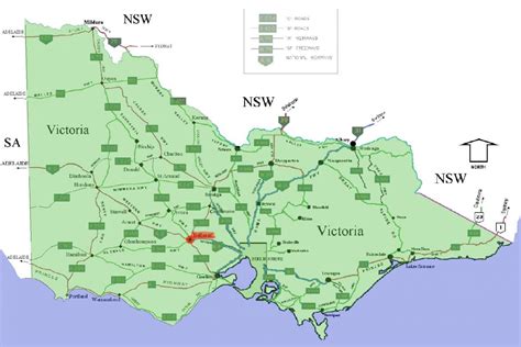 Postcode map Victoria - Postcodes Victoria map (Australia)