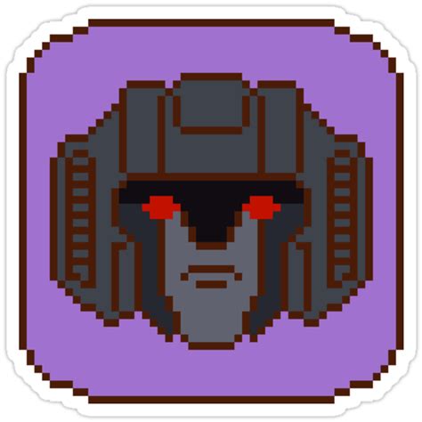 "Pixel Starscream" Stickers by tralma | Redbubble